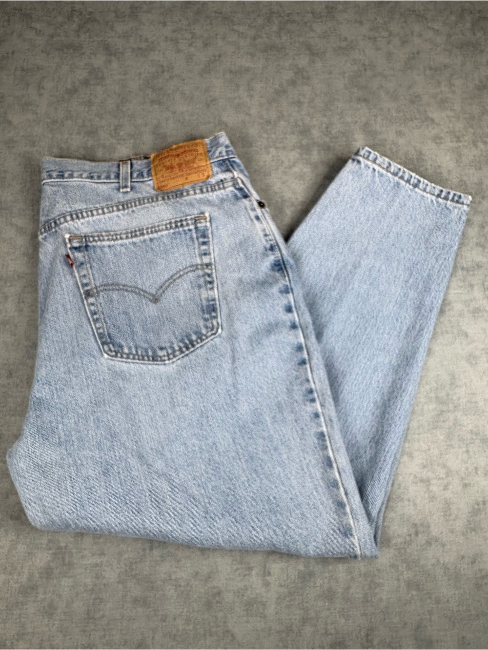 Vintage USA Levi’s 550 Jeans Womens 22S Relaxed Tapered Light Wash 2002